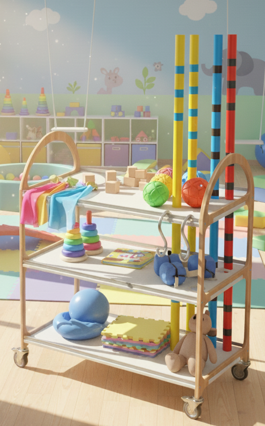 Carro de psicomotricidad